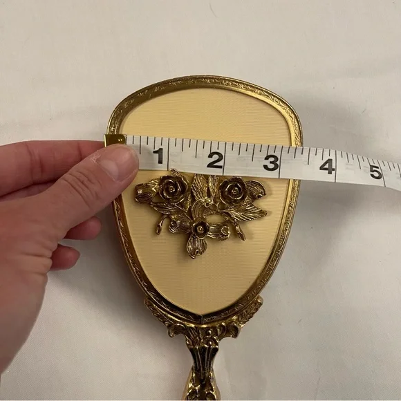 VINTAGE MIRROR & BRUSH SET